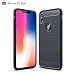 Produktbild PaceBid iPhone XS Max (6.5") Hülle,Karbon Look Elastisch Stylisch Soft Flex Handyhülle Schutz vor Stürzen und Stößen Schutzhülle für iPhone XS Max (6.5") Case Cover - Schwarz