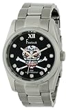 Freelook Herren HA5304-1C Viceroy Skull Black Dial Stainless-Steel Case and Bracelet Armbanduhr