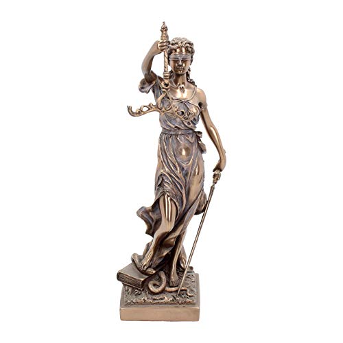 Nemesis Now La Justicia - Figura Decorativa (38 cm, 17 cm), Color Bronce