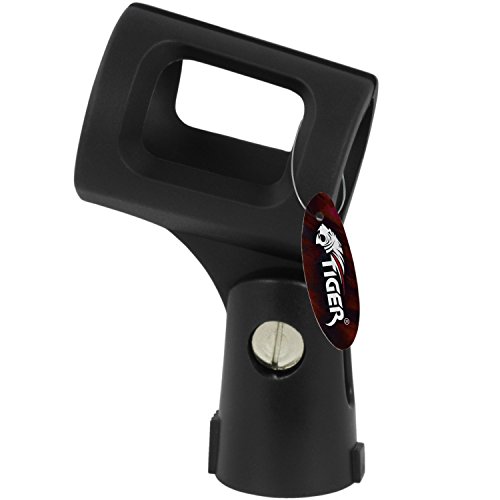 Tiger MCA84-BK - Pinza para micrófono (goma)