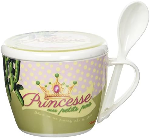 Natives 612660 Small Princess Polka Dot Ceramic Soup Bowl with Multi-Coloured 12x12x10 cm