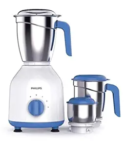 PHILIPS HL7555/00 600 Watt Mixer Grinder with 3 Jars, White