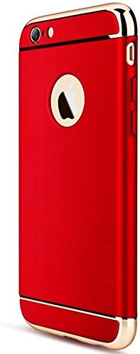 WYBAN iPhone 6plus Case, iPhone 6s plus Case, 3 in 1 Ultra Thin Hard Anti-Scratch Shockproof Electroplate Frame with Coated Surface Excellent Grip Case for Apple iPhone 6plus, iPhone 6s plus (Iphone6plus/6splus, Red)