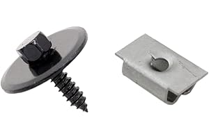 DZMZL Undercar Shield - Tornillo de chapa y clip fijo para Mercedes W124 W125 (10 unidades)