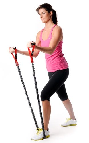 DITTMANN Premium Body Tube Expander Fitnessband Nylonummantelung rot/stark - 2