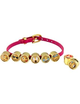 CHARMOJIS Leder Armband Motiv Emoji Emotions in verschiedenen Farben