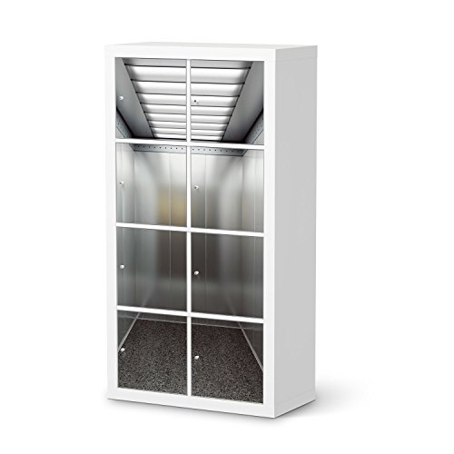 creatisto Bedruckte Klebe-Folie für IKEA Kallax Regal 8 Türelemente | Möbel dekorieren Designfolie Möbelsticker | Wohnen & Dekorieren Wohnzimmer Deko Bilder | Design Motiv Elevator creatisto Bedruckte Klebe-Folie für IKEA Kallax Regal 8 Türelemente | Möbel dekorieren Designfolie Möbelsticker | Wohnen & Dekorieren Wohnzimmer Deko Bilder | Design Motiv Elevator