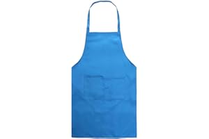 BE-TOOL Delantal de chefs, unisex, duradero, cómodo, con bolsillo frontal, lavable, para cocinar, hornear, cocina, restaurante, manualidades