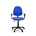 GreenForest Adjustable Office Task Chair Executive Recliner CHAIR, Luxury Mid Back Support, Swivel Armchair in Blue