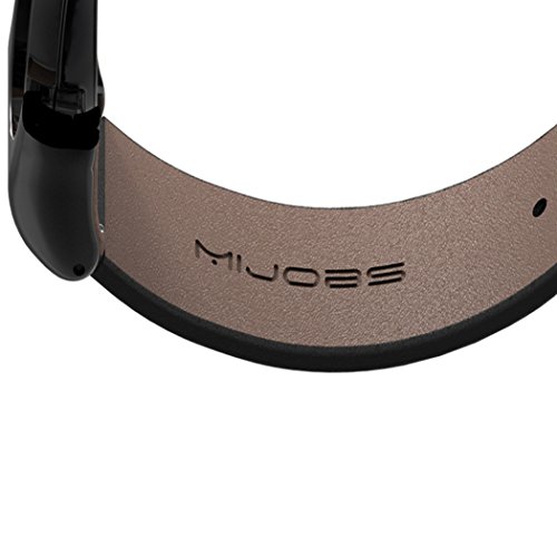 Xiaomi Mi Band2 Ersatz Ollivan® Leder Metall Handgelenk Armband Bracelet für Xiaomi Mi Band2 - 3