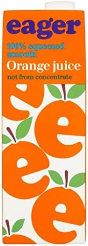 Eager Orange Juice Smooth Not from Concentrate 1L