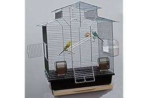 HEIMTIERCENTER IZA 2 II Bird Cage Budgie Exotic Cage 60 cm Brown
