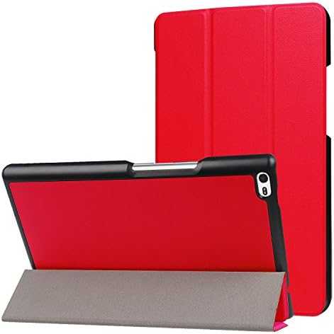 Lenovo TAB4 8.0 (TB-8504) Case - Ultra Slim PU Leather Lightweight Smart Cover for Lenovo TAB4 8(TB-8504) (2017) 8.0 Inch Tablet (red)