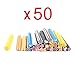 Well-Goal 50pcs 3D Nail Art Manicure Flower & Fruit Fimo Canes Sticks Gel Tips Deco