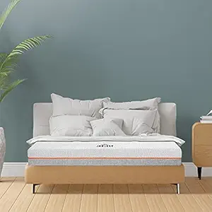 Insleep Memory Foam 10-inch King Size Mattress (78x72x10 Grey & White Anti-Bacterial Fabric) in a Box l CertiPUR-US Certified