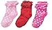 FOOTPRINTS Organic cotton Baby Girls Frill Socks- 12-24 Months - Pack of 3 pairs (Pink,BabyPink, Red) RS.330.00