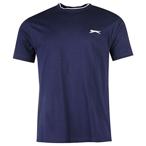 Slazenger Herren Tipped T Shirt Kurzarm Rundhals Tee Top Bekleidung Kleidung Blau3 XXXXL Slazenger Herren Tipped T Shirt Kurzarm Rundhals Tee Top Bekleidung Kleidung Blau3 XXXXL