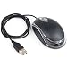 Produktbild USB LED Optische Wired Scrollrad Mini Maus Mäuse Für PC LaptopLED-Kabelmaus schwarz 1 Stück