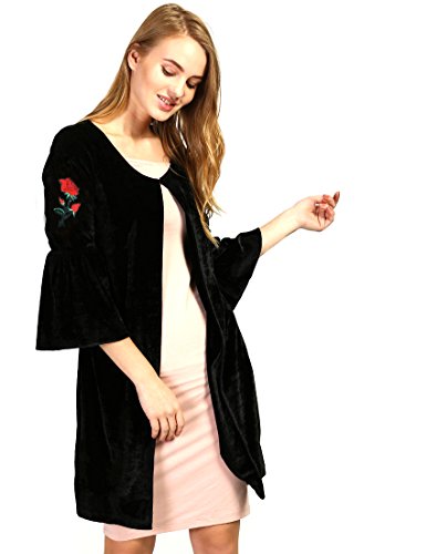 Aashish Garments Black Bell Sleeves Velvet Shrug RS.499 (75.00% Off) - Amazon Aashish Garments Black Bell Sleeves Velvet Shrug RS.499 (75.00% Off) - Amazon