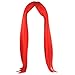 Popamazing 18"/45cm Red Long Straight Wigs - Natural, Heat Resistant and Full Straight Wigs for Women, High Quality Wig