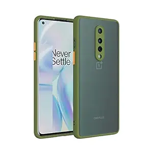 JumpStart OnePlus 7Pro Camera Protection Matte Finish Smoke Case| Soft Side Frame| OG Fit Protective Back Case Cover for One Plus 7 Pro [Translucent Anti-Slip Matte Grip] Smoke Army