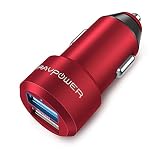 Dual USB ＆ Garantía de por vida : Cargar dispositivos al mismo tiempo con dos puertos de carga 2.4A. Tiene un led para indicar que está bien enchufado. RAVPower te ofrece una garantía de por vida.