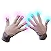Produktbild Magical 7-mode Colorful LED Gloves Rave Light Finger Lighting Flashing Gloves Unisex Gloves - One Pair (BlackWhite) (WHITE) by NEO+