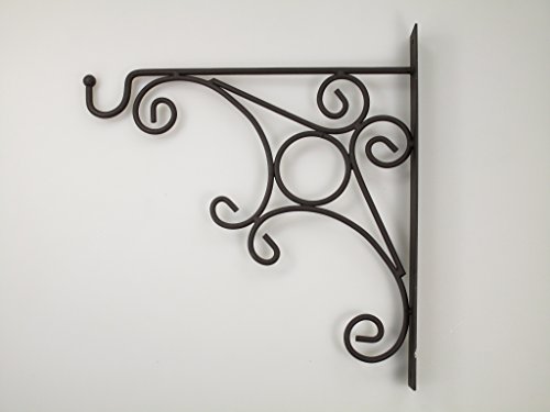 Preisvergleich Produktbild Wandhaken H30cm anthrazit Eisen lackiert (Modell c)