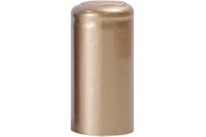 DemiawakingUK 50 Pezzi Capsule Termorestringenti per Vino Tappi in PVC Capsule Termoretraibili per Bottiglie di Vino Tappo Sigillante Termoretraibile (Oro 32mm)