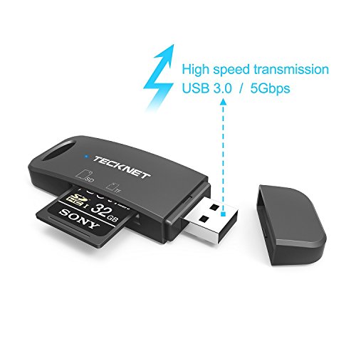 TeckNet® USB 3.0 SD/TF 2-Slot Kartenleser Card Reader Kartenlesegerät 8-in-1 für SDXC, SDHC, SD, MMC, RS-MMC, Micro SDXC, Micro SD, Micro SDHC Karte - 2