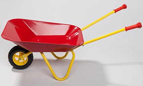 Kinderschubkarre aus Metall mit TÜV/GS, Belastbarkeit bis 35 kg, Maße: 73 cm, Metallschubkarre, Schubkarre, Handwagen - 4