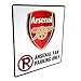 Produktbild Geschenkideen-Motiv Arsenal FC, Metall, englische Aufschrift "No Parking"-ideal als Geschenk für Fußball-Fans