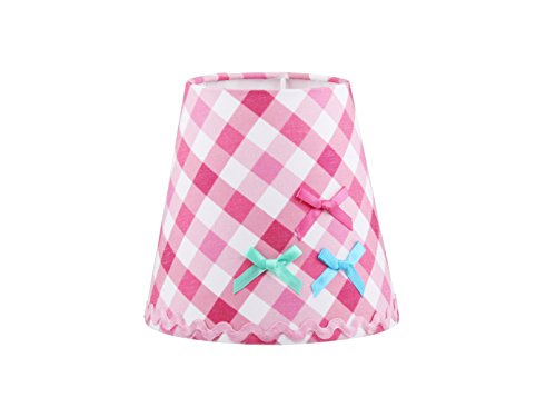 Kinder Kronleuchter / Lüster weiß, bunten Stoffschirmchen in verschiedenen Designs, Lief! 12031Set - 5