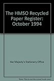 Image de The HMSO Recycled Paper Register: October 1994