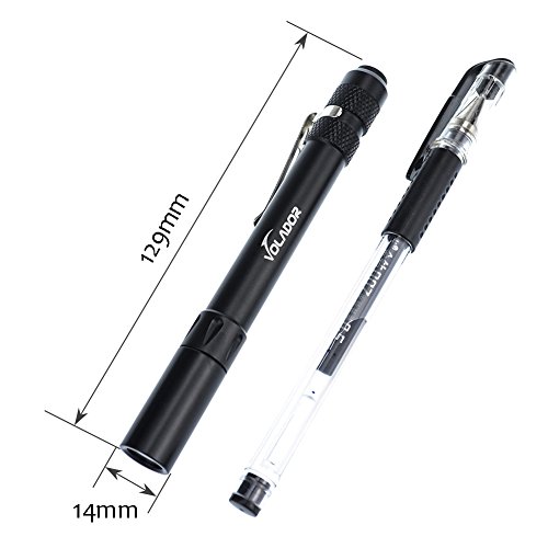 Volador Pen LED Taschenlampe,LED Mini Taschenlampe Pen Kugelschreiberlampe mit Cree XM-G2 R5 300lm Penlight Angetrieben durch 2 AAA-Batterien (nicht enthalten) - 2