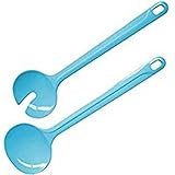 Fackelmann, Posate per Insalata, in plastica, Plastica, Blau, 29.5 x 8,2 x 2,6 cm