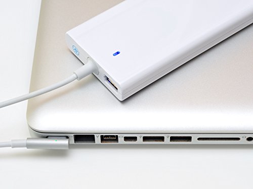 one38 UltraSlim Netzteil 60W für MacBook Air, MacBook und MacBook Pro mit MagSafe L Stecker (groß) | USB-Anschluss zum Laden von Smartphones, Tablets, etc. z.B. iPhone 6 | 60W Leistung | Ladegerät Ladekabel Reisenetzteil mit Eingangsspannungsbereich 110~240V | Für MacBook Air (2008-2011), MacBook und MacBook Pro (2006-2012) | Ersetzt unter anderem A1184, A1330, A1334 und A1344 - 2