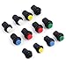 Produktbild PEMENOL 12Stk. Ein/Aus-Taster Rund Drucktaster 12mm DS-425A ON/OFF selbst Latching Push Button Switch 6 Farbe