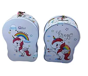 FunBlast Piggy Bank - Unicorn Piggy Bank for Kids, Piggy Bank for Kids, Piggy Bank with Lock, Coin Box for Kids, Money Bank for Kids, Piggybank, Coin Bank, Money Bank, Piggy Bank for Kids Boys and Girls, Money Bank for Kids with Lock