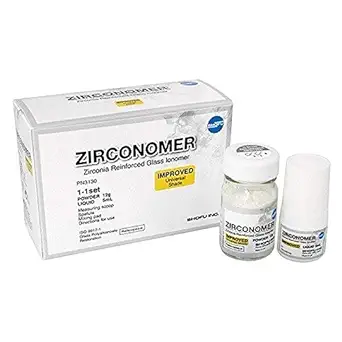 Shofu Zirconomer Improved Glass Ionomer Cement GIC Powder 12gm Liquid 5ml Dental