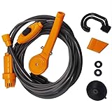 Vielseitig.Kann auch zuhause verwendet werden. Sie können sie zum Waschen Ihrer Haustiere oder zum Gießen der Pflanzen im Garten einsetzen.