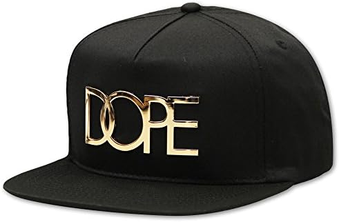 Dope Couture 24K Gold Logo Snapback Black