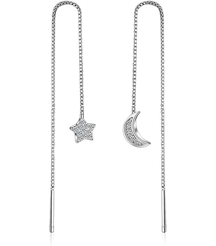 Orecchini A Catena In Argento 925 Per Donna – Pendenti Semplici Con Nappa, Gioielli Moda, Regalo San Valentino - 2