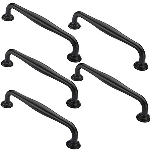 Schwarz Möbelgriffe, 128mm Lochdistanz Möbelgriff Schrankgriff Türgriff Stangengriff Schubladegriff Griff Küchengriff Küchenzubehör aus Zink-Legierung (5 Stück) Schwarz Möbelgriffe, 128mm Lochdistanz Möbelgriff Schrankgriff Türgriff Stangengriff Schubladegriff Griff Küchengriff Küchenzubehör aus Zink-Legierung (5 Stück)