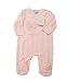 Baby Girls Pink Velour All in One Sleepsuit - Love and Hugs (3-6 Months)
