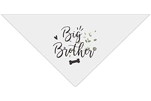 EMSea Bandana pour Chien Grand Frère Écharpe Triangulaire pour Animaux de Compagnie Bavoirs pour Chien Foulard Chiens de Taille Moyenne Vêtements Photo Prises de Vue Fêtes Mariage