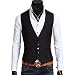 BREGEO FASHION Black V-neck waistcoat RS.1250.00