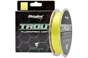 Sbirulino® Filo Lenza da Pesca Fluorocarbon Coating Trout 150-500-1000 m, Diam. da 0,12 a 0,25. Speciale Trota Competition.