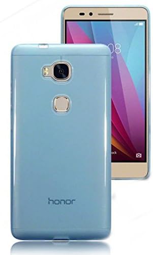LIGHT BLUE GLOSSY PLAIN GEL CASE FOR HUAWEI HONOR 5X