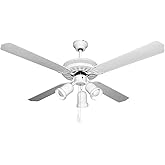 Orbegozo CT 35132 B - Ventilador de techo con luz, 4 palas reversibles, diámetro 132 cm, potencia de 60 W y 3 velocidades